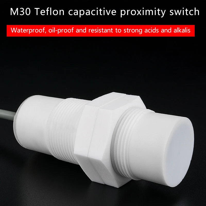 M30 Corrosion-Resistant Capacitive Proximity Switch, Non-Metallic Induction Switch Resistant to Strong Acids and Alkalis