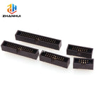 5Pcs 1.27mm Pitch IDC Box Header Connector 8-60P Straight Pin DIP Socket for FC Ribbon Cable PCB Board Terminal Block