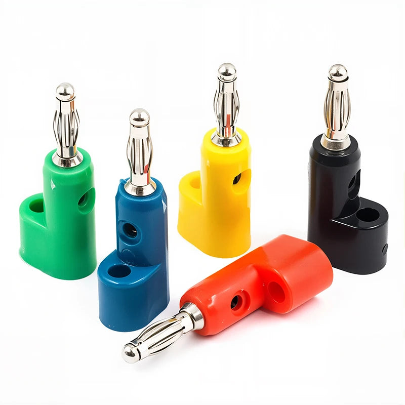 5pcs 4mm Banana Plug Stackable Terminal Binding Post Jack Plug Socket