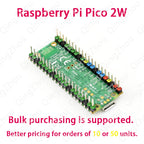 Raspberry Pi Pico 2‑W controller, featuring a dual‑core dual‑architecture processor with Wi‑Fi and Bluetooth support. Bulk purch