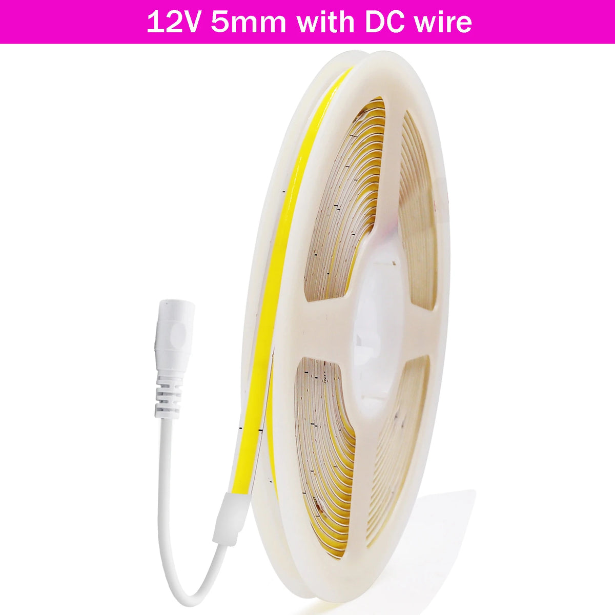 5V USB COB LED Strip 12V 3mm 5mm 8mm Width Flexible LED Tape 320LEDs COB Light with Adhesive High Density Linear Lighting