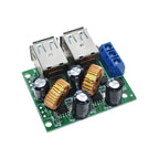 WAVGAT 4-USB Port Step-down Power Supply Converter Board Module DC 12V 24V 40V to 5V 5A For MP3/MP4 Phone Car Equipment