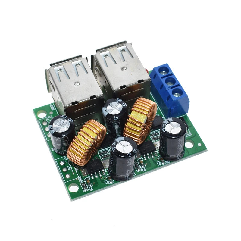 WAVGAT 4-USB Port Step-down Power Supply Converter Board Module DC 12V 24V 40V to 5V 5A For MP3/MP4 Phone Car Equipment