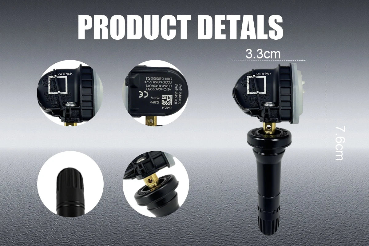 1/4PCS Tire Pressure Monitoring Sensor TPMS EV6T-1A180-CB For Ford F-150 Focus Ecosport Ranger Compatible With EV6T1A180CB