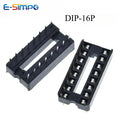 10PC 2.54mm IC Socket DIP6 DIP8 DIP14 DIP16 DIP18 DIP20 DIP28 DIP40 Pin Connector 8 14 16 18 20 24 28 40Pin DIP Socket Chip Base