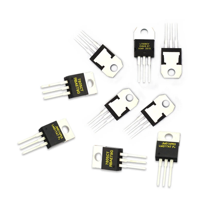 10Pcs LM7805CT CJ78M05 LM317BTG LM7905CT LM317T L7812CV LM317AT L7915CV TO220 L7805CD2T Voltage Regulator IC 5V 1.5A TO-220