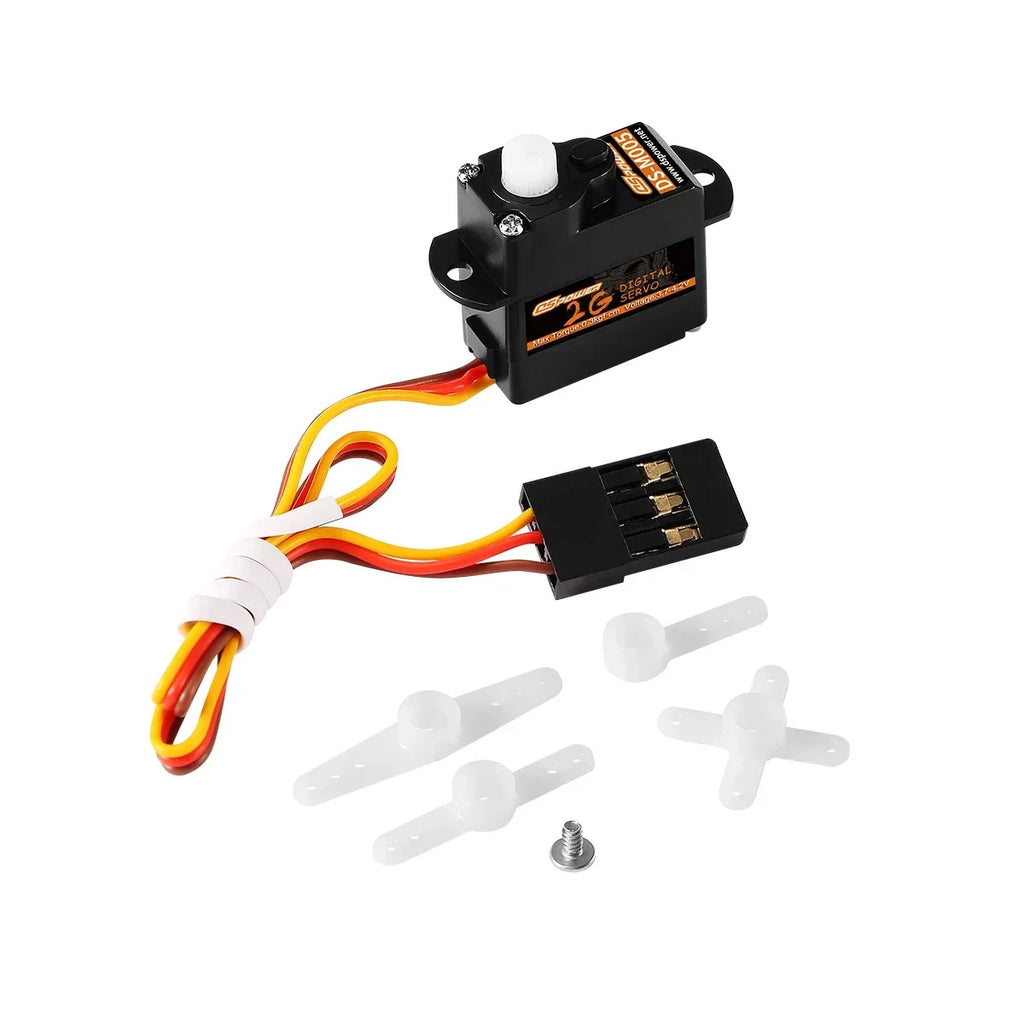 DSPOWER 2g Plastic/Metal Gear Motor Mini Micro Servos for RC Car Airplanes Fixed-wing Quadcopter Boat Plane Robot Wltoys Axial