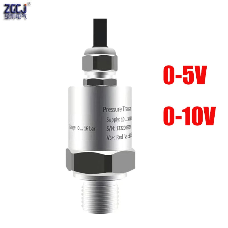 0-10bar 0-16bar 0-20bar Ceramics Pressure Transmitter 0-5V 0-10V Water Oil Air Gas Pressure Sensor