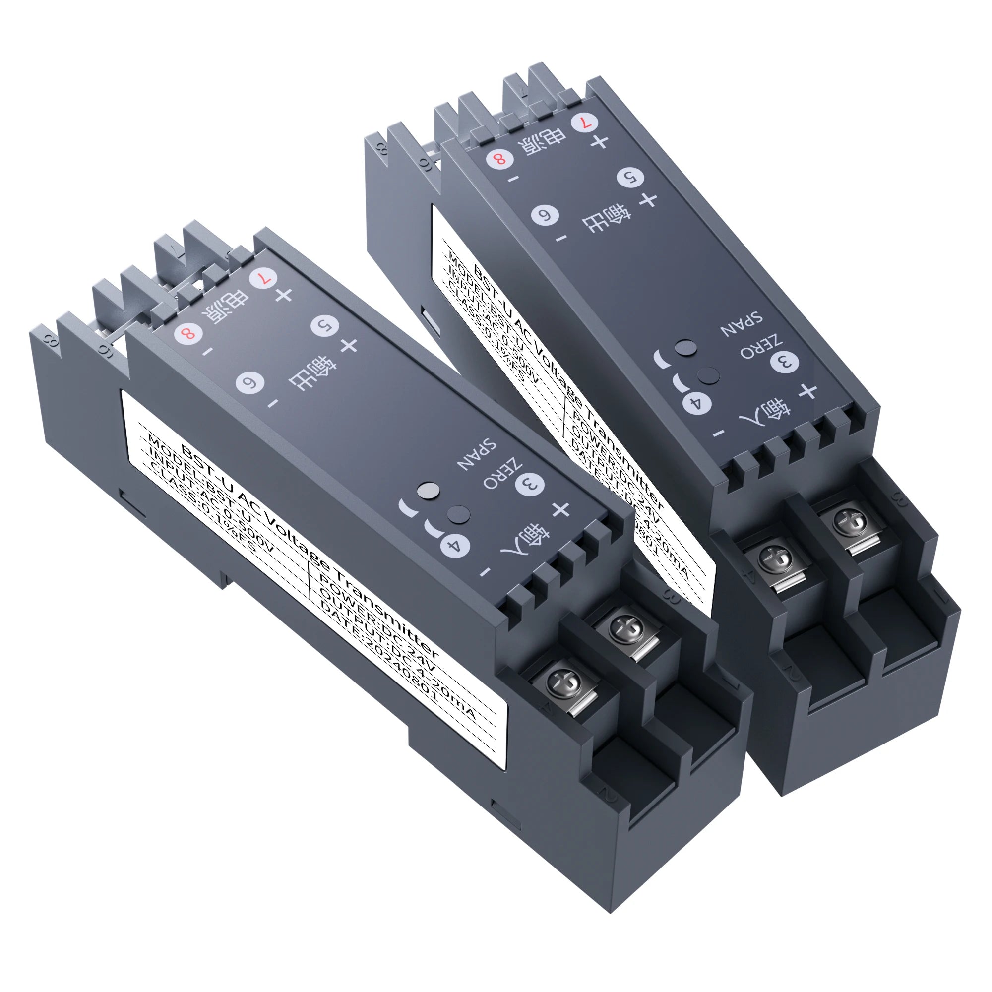 AC DC Current Transmitter 4-20mA 0-10V Current Transducer 0-1A 0-2A 0-5A 0-10A 4-20mA Current Sensor RS485 Current Transmitter