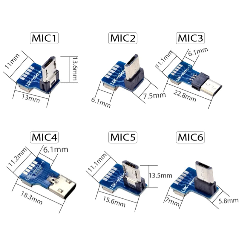 FFC Mini Micro USB Extension Type-C Ribbon Cable 90 FPV Slim Flat Soft Flexible FPC charge FPV Brushless Handheld Gimbal Monitor
