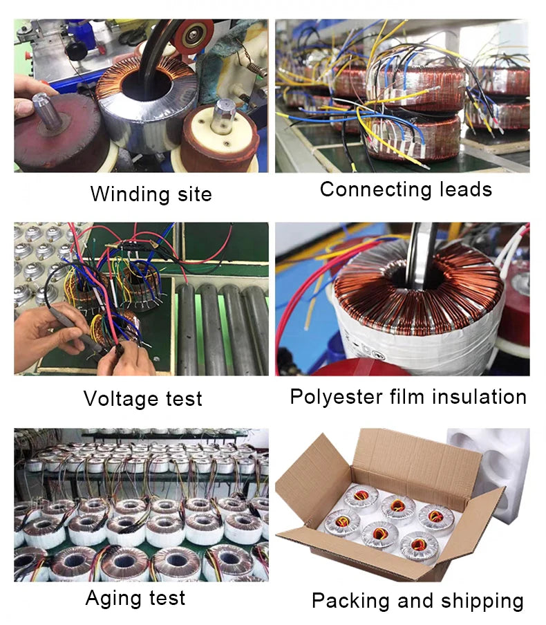 Toroidal Power Transformer, 12V/36V/220V, 10-10000W Step-Up/Step-Down Transformer, Audio Amplifier, Parameters Can Be Customized