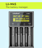 LiitoKala for 18650/26650/AA/AAA Li-ion/Ni-MH LCD Display Safe Fast Charging Lii-M4/M4S 4-Slot Smart Charger
