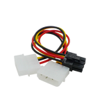 PCIe 6pin to 6 2 pin PCI 8pin Adapter Splitter Power Extension Cable,Power Supply PCI-e 6-pin to 8-pin for PCI Express GPU