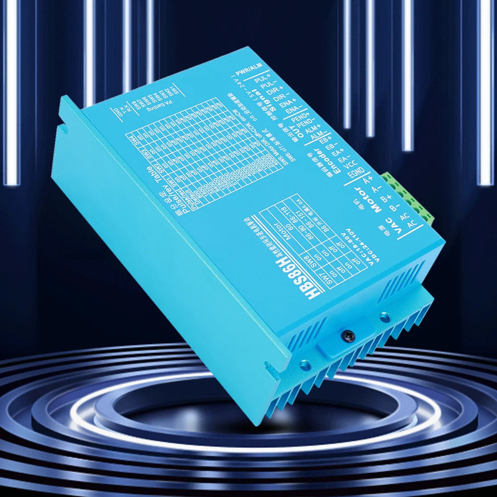 HBS86H Closed Loops Two-Phase Digital Stepper Driver with RS232 Port Motor Drive Replacement Servos Motor Driver