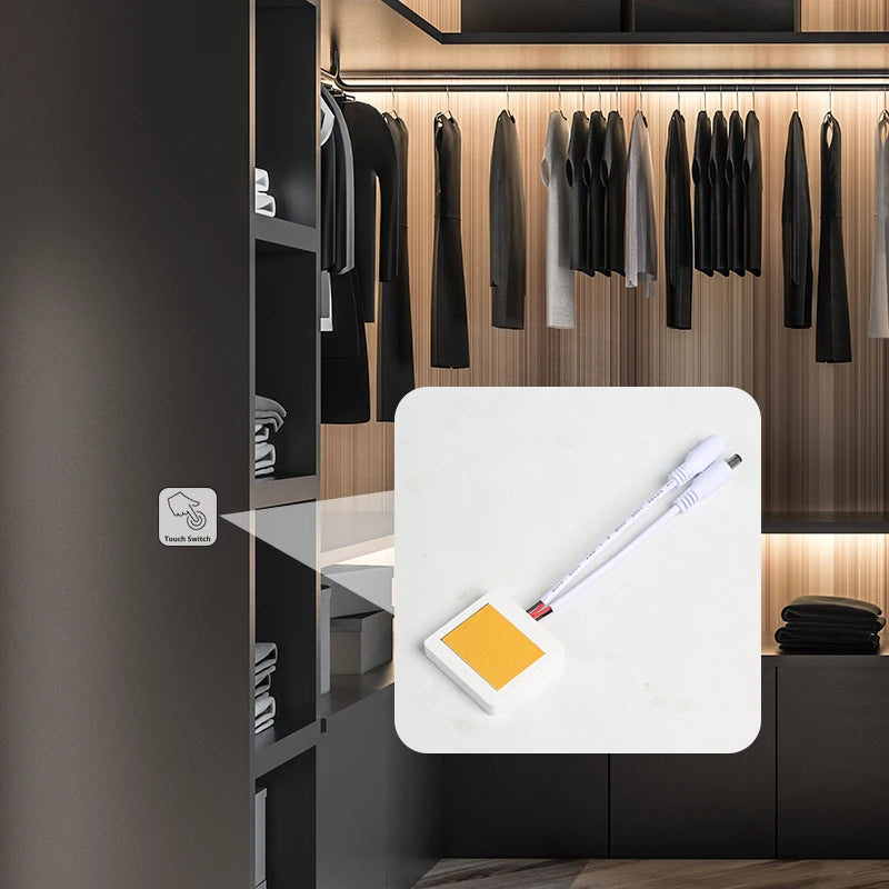 Ultra-thin Penetrating Wood, Marble, Ceramic, Touch-Sensitive Switch 12V 5A 60W LED Touch-Sensor with Stepless Dimming Function