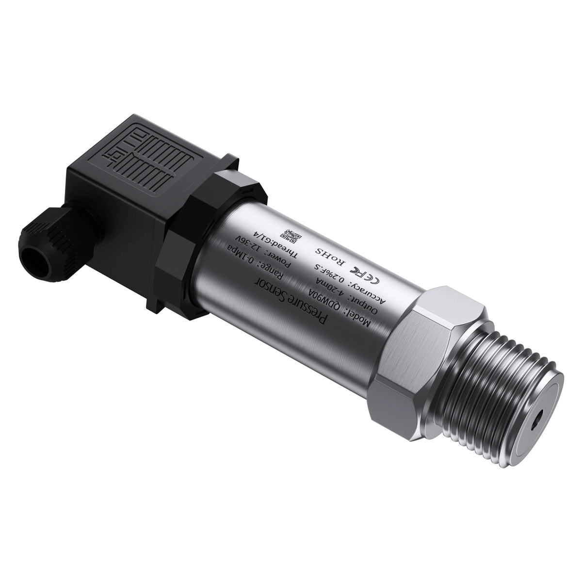 G1/2' 4-20mA Pressure Sensor 0-10V 1bar/10bar/100bar Oil Water Gas 100psi/10Kpa/50mbar RS485 Pressure Transmitter