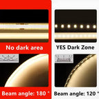 8mm Ultra Thin COB LED Strip DC12V/24V 0.5m-5m Flexible Tape with DC Plug 2pin Wire for Bedroom Living Room Cabinet Party Decor