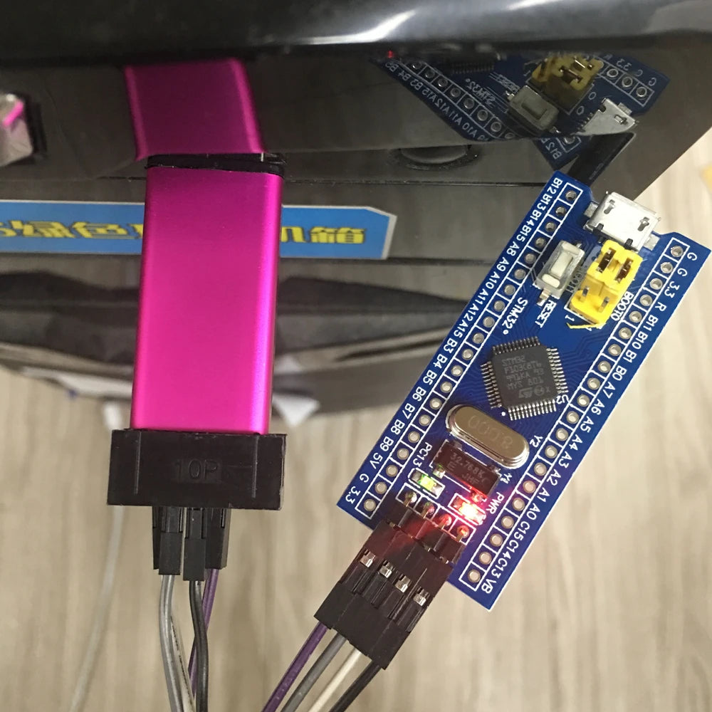 TZT 1/5PCS ST LINK Stlink ST-Link V2 Mini STM8 STM32 Simulator Download Programmer Programming With Cover A41 for arduino