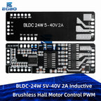 24W BLDC Motor Driver Module 5V-40V 2A Three-Phase PWM with Hall Sensor and Inductive Control