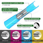20/50/100PCS Heat Shrink Butt Wire Terminal Kit Waterproof Shrinkable Solder Crimp Splice Electrical Cable Joint Tube Connector