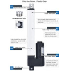 Electric Linear Actuator 1500N DC24V 30W Motor 50mm 150mm 250mm 350mm 500MM 550mm 700mm 800mm 1000mm Stroke Customized