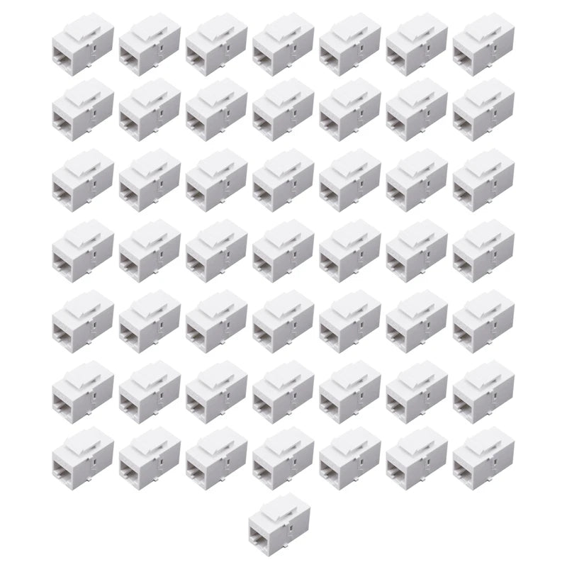 RJ45 Connector Keystone Jack Cat6 RJ45 Extension Coupler Ethernet Network LAN Cat 6 Coupler Jacks Extend Adapter
