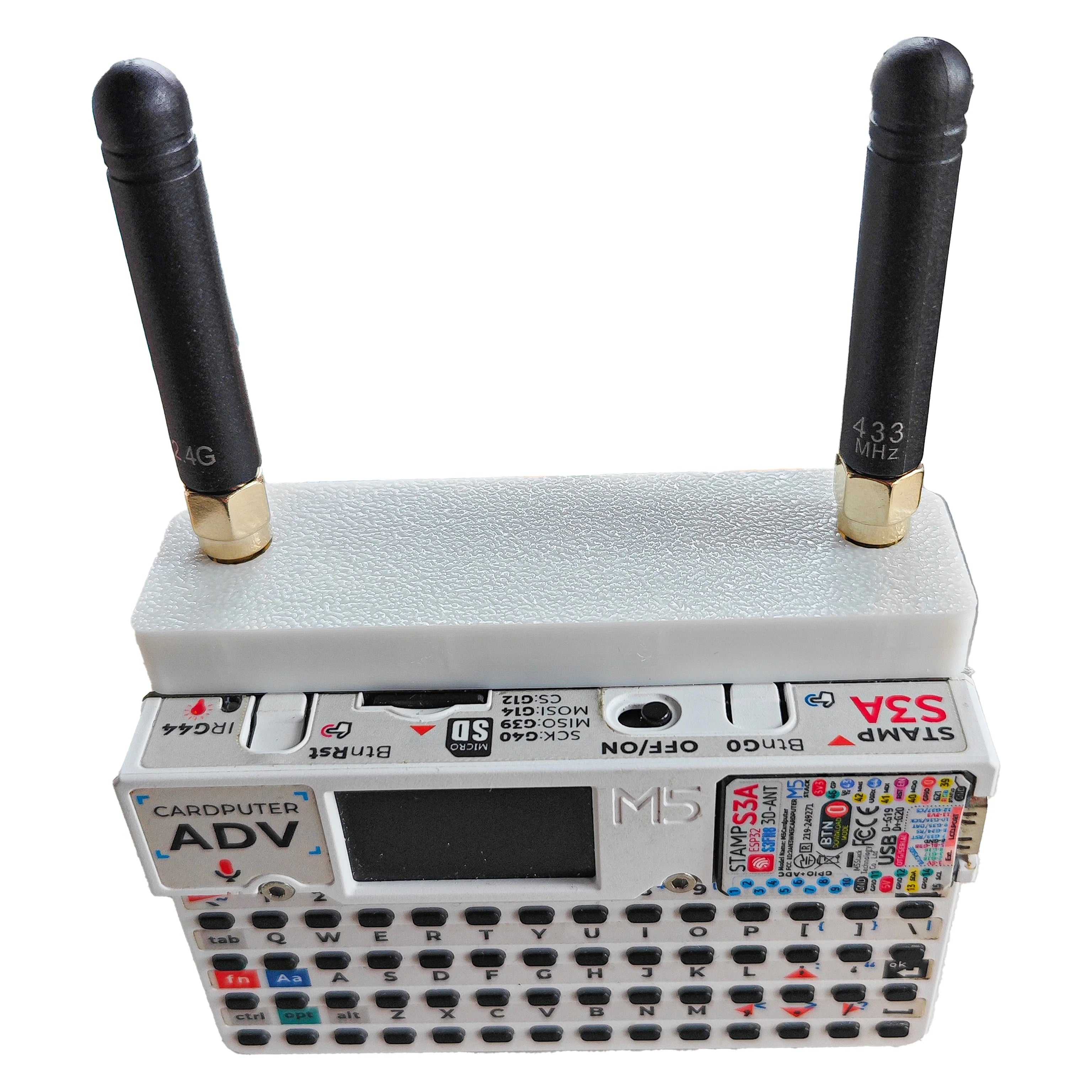 M5Stack Cardputer ADV RF Module CC1101 433MHz & NRF24 2.4G Dual Chip, Enhanced Antenna, Auto Switching Hydra RF 424 PINGEQUA