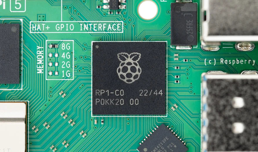 Raspberry Pi 5, Options for 4GB/8GB RAM, BCM2712 Processor, 2.4GHz Quad-Core 64-bit Arm Cortex-A76 CPU Built Using RP1 I/O