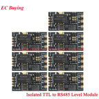 10Pcs/1pc Isolated TTL to RS485 Level Board Module Serial Automatic Reverse High Speed 2Mbps Half-duplex Communication Isolation