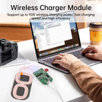 15W dual coil wireless charging module wireless charger PCBA multi-purpose home car equipment wireless charging Type-C interface