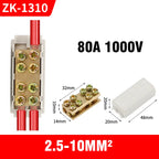 High Power Branch Terminal Quick Wire Connector Terminal Block 400V Electrical Cable Junction Box ZK-306 T-Type Wiring Terminal