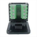 #19X Adapter,5PCS RJ45 Female Panel Mount Screw Terminal Adapter (Black)