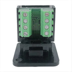 #19X Adapter,5PCS RJ45 Female Panel Mount Screw Terminal Adapter (Black)