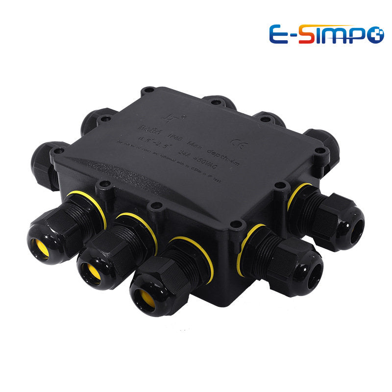 10Way 10Outs Underwater Waterproof 4-14mm Power Cord External LED Pool Lamp Outdoor Lighting Terminal Wire Cable Junction Box