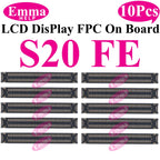 10Pcs Display Connector On Board for Samsung S24 Plus S23 Ultra S22 S21 S20 FE Note 20 S10 LiteLCD Screen FPC On Mainboard Plug