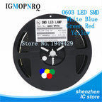 1Reel 4000pcs 0603 SMD LED  light  Yellow Red  Green Blue White new and