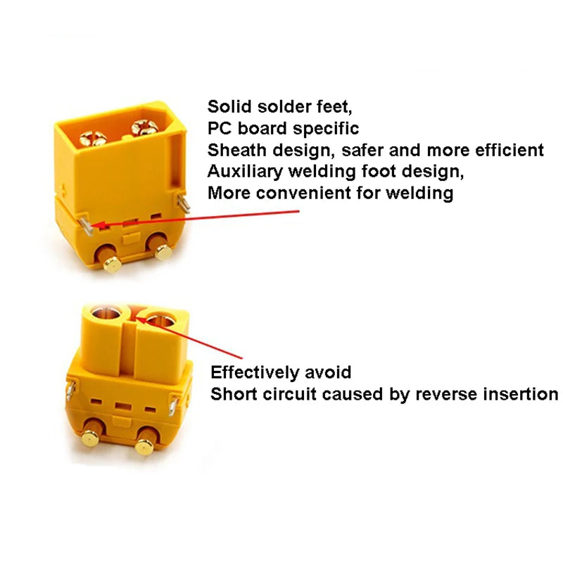 1/5/10PCS XT60PW Plug Connector XT60 Upgrade Male Female Lipo Battery PCB Board DIY Parts for RC Balanced Car Wheelbarrow