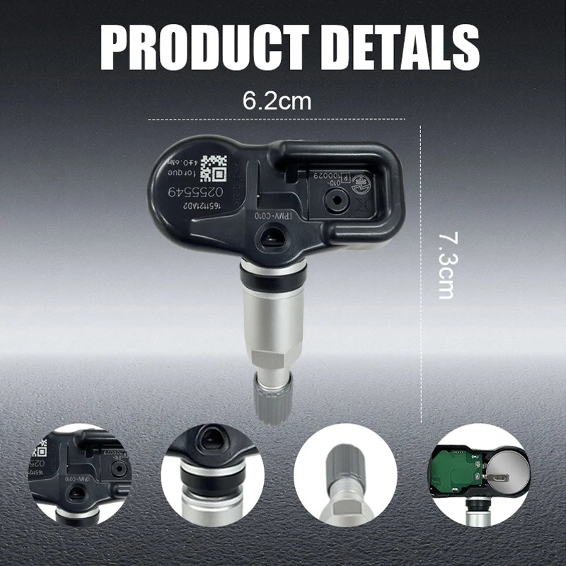 4PCS 315MHz Tire Pressure Monitoring Sensor TPMS PMV-C010 For Toyota Yaris Camry Corolla Lexus NX RX Compatible With 4260706020