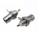 2/5/10pcs BNC Female Connectors Adapter Panel Chassis Mount Coaxial Cable Gold Plated Copper Core NC Female Welding Machine B5
