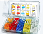 100/180 Piece Automotive Fuse Set, Complete Range of Current Specifications. Color-Coded Amperage for Quick Identification; High-Quality Conductive Metals with Good Conductivity and Sensitive Melting Properties. Transparent C