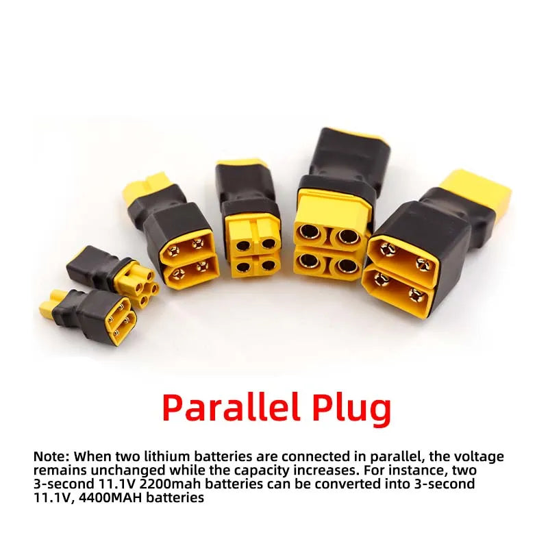 1PCS Amass Lithium Battery Adapter XT30, XT60, XT90 Series Adapter Parallel Plug