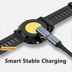 Type C/Micro/IOS USB To 4pin Charger Adapter Connector for Garmin Fenix 7/6/5/7X/6X/5X/ Venu 2 Plus Watch Charging Converter