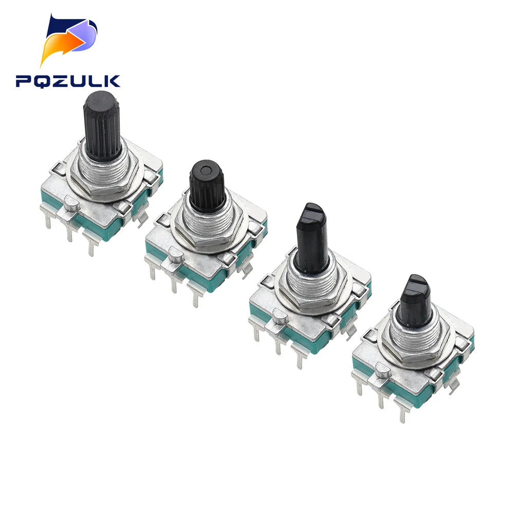 1PC EC16 Rotary Encoder 24 Position Pulse Digital Rotary 3Pin Amplifier Volume Switch Induction Cooker Switch 15/20MM Half Shaft