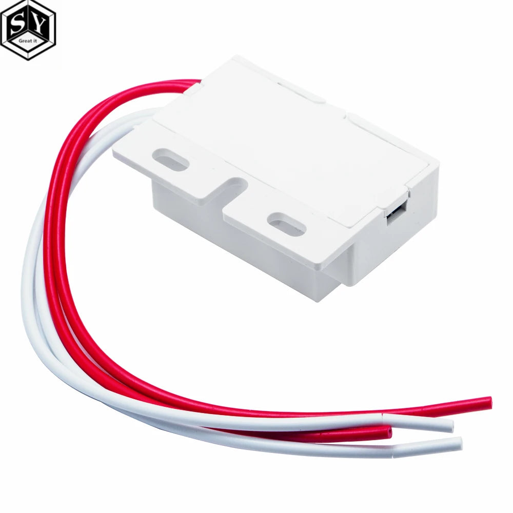 New 220V AC 50Hz Auto Infrared Sensor Switch PIR Microwave Radar Body Motion Sensor Module Adjustable For Time Distance Range