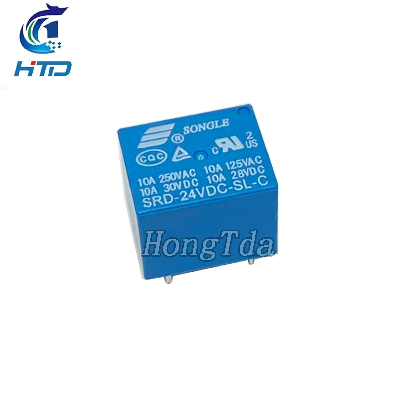 100PCS SRD-05VDC-SL-C SRD-12VDC-SL-C SRD-24VDC-SL-C SRD -03V 05V 06V 09V 12V 24V 48V DC Relays 10A 250VAC 5PIN T73 A box of 100