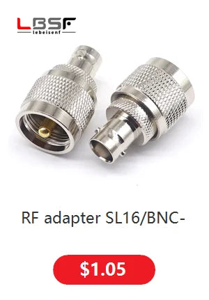 BNC to UHF head female to male UHF to BNC antenna adapter Q9 head to UHF male to female