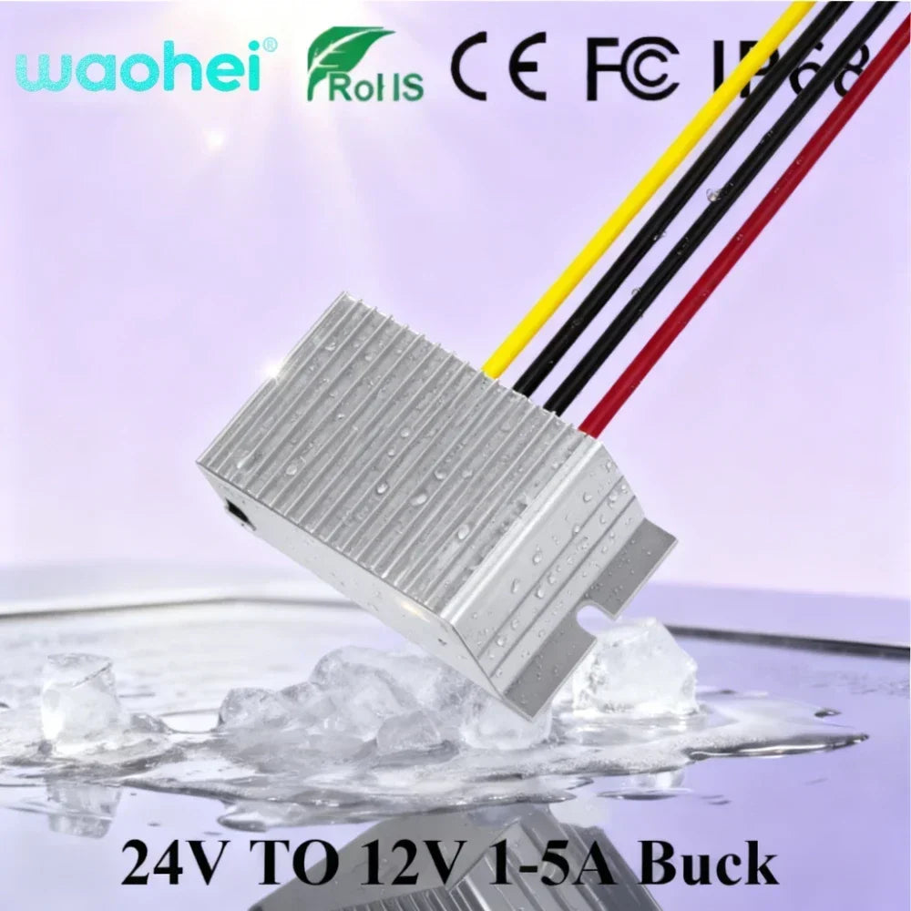 Buck Model Converter 24V to 12V 1A 2A 3A 4A 5A 60W DC DC Step Down Model Power Converter Buck Voltage Regulator for Cars ROHS CE