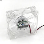 80mm Pc Computer Mute Cooling Fan with 4ea Led 8025 8cm Silent DC 12V Luminous Chassis Molex 4D Plug Axial