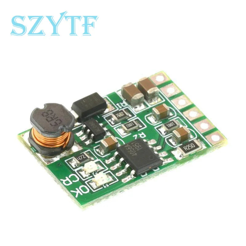 DD05CVSA 1S Lithium Battery Boost Converter Module, 3.7V to 5V/6V/9V/12V DC-DC Step-Up Voltage Regulator for DIY Power Bank