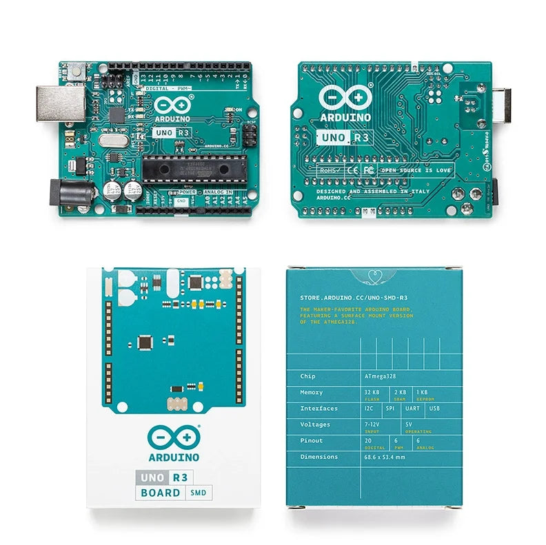 Arduino UNO R3 Arduino UNO R4 Original Minima/WiFi Internet of Things Starter Kit Programming Learning Tutorials